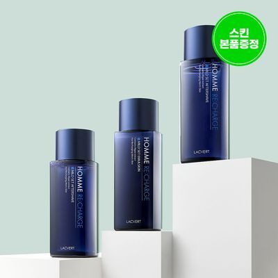[애프터쉐이브 본품증정]라끄베르 옴므 리차지 3종세트 (애프터쉐이브185ml*2ea+에멀전180ml)