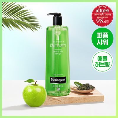 [애플허브향] 뉴트로지나 레인바스 페어&그린티 바디워시 473ml