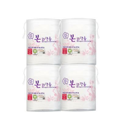 [단독 기획] 유기농 본 화장솜 타원형 (40p x 4개입)