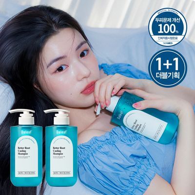 [쿨링감UP/탈모완화]달리프 애플민트 쿨링 샴푸 더블기획 (500ml+500ml)
