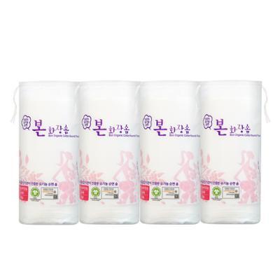 [올리브영단독]유기농 본 화장솜 원형 타원형 4개입 2종 택일 (온)