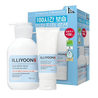 [5년연속1위/100시간보습] 일리윤 세라마이드 아토 로션 334ML+100ML(기획/단품)