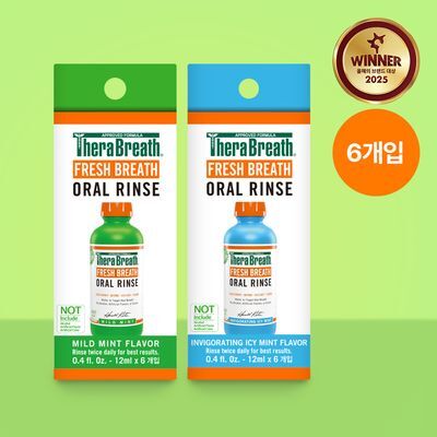 테라브레스 오랄린스 휴대용키트 12ml 6개입 2종 (마일드민트/아이시민트)