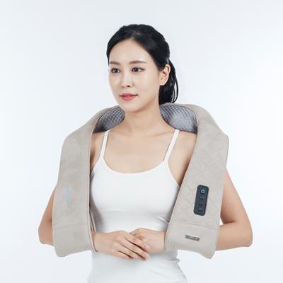 휴플러스 3 in 1 듀얼태핑 무선 목 어깨 안마기 Cordzero-3300 (주무름+두드림+온열 마사지기)