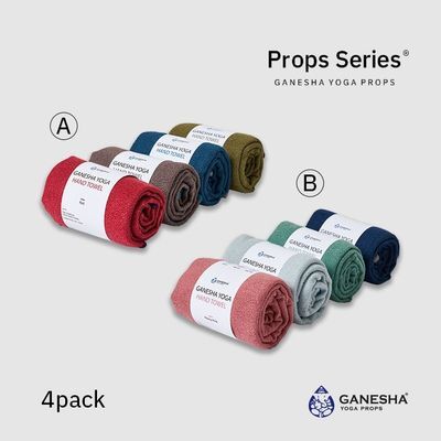 [업체배송] 더 가네샤 요가 핸드타월 4PACK