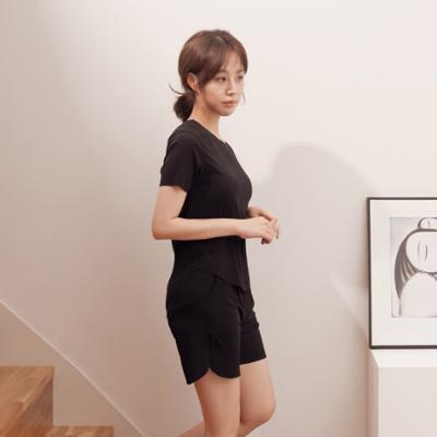 RYMD 힐링잠옷 심리스 반팔 투피스 홈웨어 3color