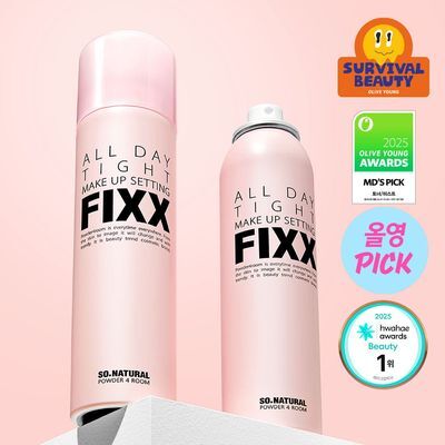 [1위픽서] 쏘내추럴 올 데이 타이트 메이크업 세팅 픽서 120ml 더블기획 (120ml+120ml)