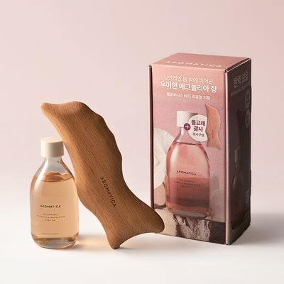 [선물추천] 아로마티카 바디오일 100ml 리츄얼 기획(괄사 포함) 5종 택1
