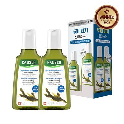 [지성청정샴푸]라우쉬 씨위드 디그리징 샴푸 200ml 듀오기획 (200ml+200ml)