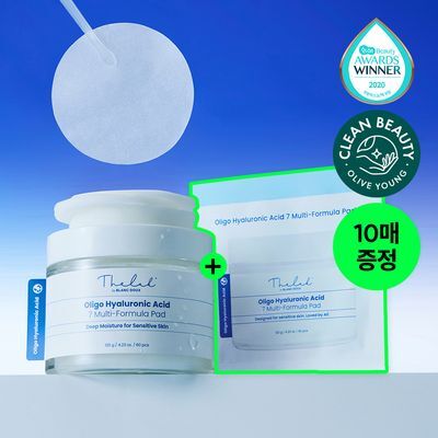 [데일리수분패드]더랩바이블랑두 올리고 히알루론산 7 멀티 포뮬라 패드 60매 기획 (+10매)