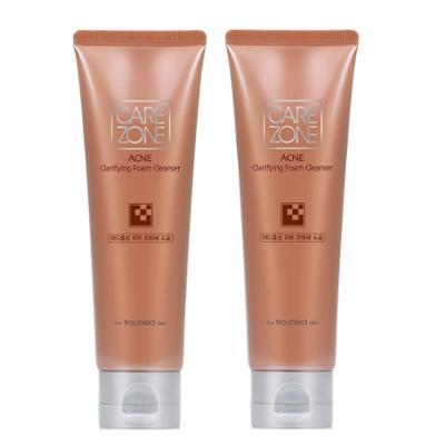 케어존 아크네 폼클렌저 1+1 기획(130ml+130ml)
