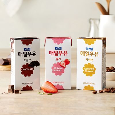 매일우유 가공유 멸균 우유 200ml 24팩 3종 택1