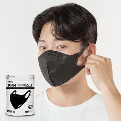 [업체배송] 미마 보건용마스크 중형 검정 30개입(KF94)