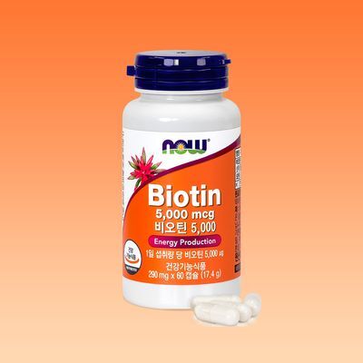 나우푸드 비오틴 5000mcg 60캡슐 (2개월분)
