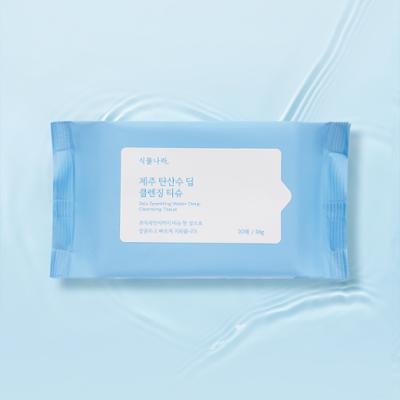 식물나라 제주 탄산수 딥 클렌징 티슈 20매