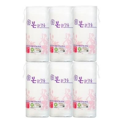 유기농 본 화장솜 원형 60p 6입