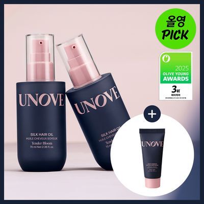 [10월올영픽] 어노브 실크 헤어 오일 에센스 70ml 더블 기획 (텐더블룸/웜페탈)