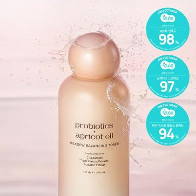 글로오아시스 프로바이오틱스 플러스 애프리콧 오일 밀크듀 밸런싱 토너 120ml