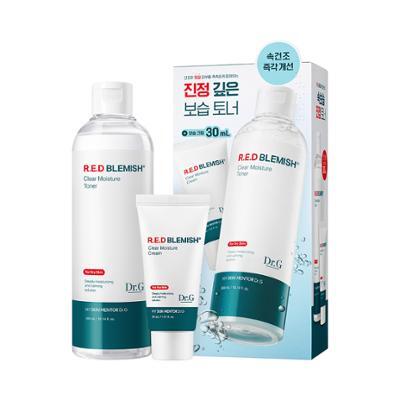 [진정보습] 닥터지 레드 블레미쉬 클리어 모이스처 토너 증정 기획 (토너 300ml+크림30ml)