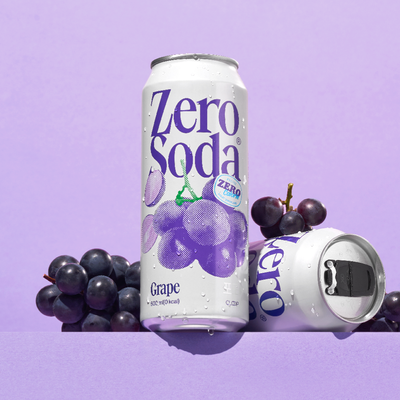 클룹 제로소다 포도 500ml (탄산 보존 뚜껑)
