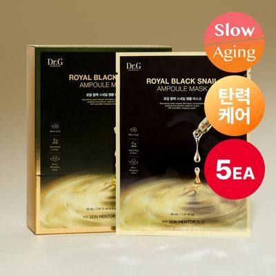 [탄력] 닥터지 로얄 블랙스네일 앰플 마스크 30g 5매