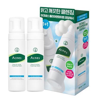 아크네스 클리어&화이트 포밍워시 1+1 기획