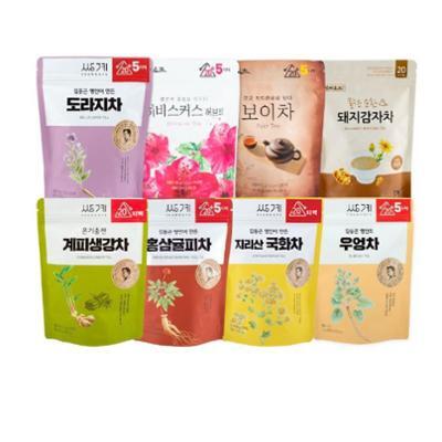 쌍계명차 삼각티백 파우치 지금 필요한 차 20티백 8종 중 선택