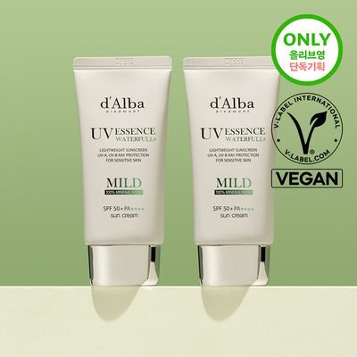 [온가족썬] 달바 마일드 선크림 듀오 기획 (50ml+50ml)