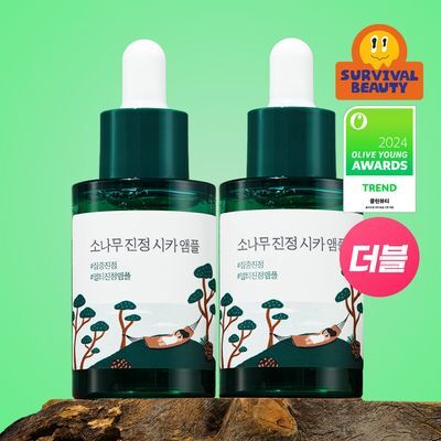 [집중진정/더블기획] 라운드랩 소나무 진정 시카 앰플 30ml+30ml