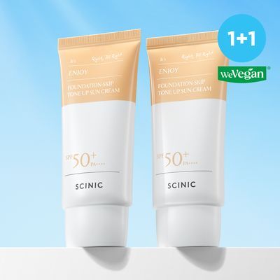 싸이닉 엔조이 파데스킵 톤업 선크림 50g 더블 기획