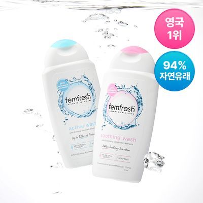[보습/저자극/진정] 펨프레쉬 여성청결제 250ml 2종 택1(수딩워시,액티브워시)