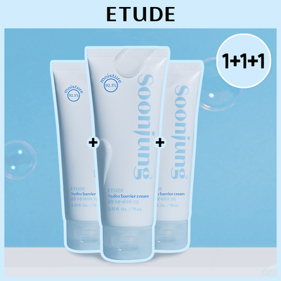 [올영 단독] 에뛰드 순정 수분 베리어 크림 75ml 트리오 기획 (75ml X 3EA)