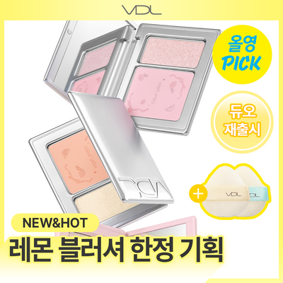 [6월올영픽/품절대란템 귀환/퍼프2개증정] VDL 치크스테인 블러셔/블러셔 듀오 6g