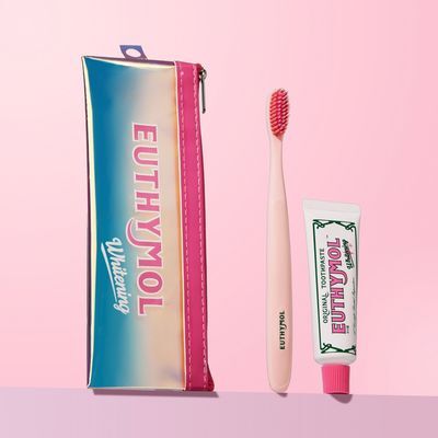 [한정기획] 유시몰 화이트닝 미백치약&칫솔 여행용세트