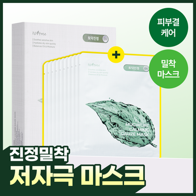 이즈앤트리 머그워트 카밍 거즈 마스크 10매