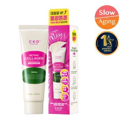 [대용량] CKD 레티노콜라겐 저분자 300 타이트닝 물광 크림팩 80ml