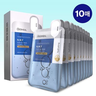 메디힐 NMF 누드겔 마스크 10매 수분 부스팅 하이드로겔