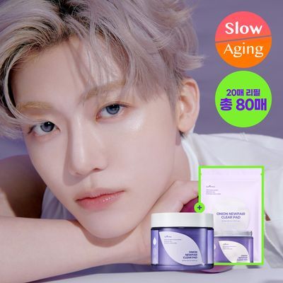 [NCT 재민PICK] 이즈앤트리 어니언 뉴페어 클리어 패드 60매 (+20매 리필 증정기획)