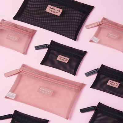 바닐라코 메쉬 파우치 세트(핑크/블랙) 2colors