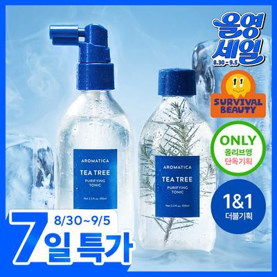 [두피쿨링/탈모증상완화] 아로마티카 티트리 퓨리파잉 토닉 100ml (단품/더블기획)
