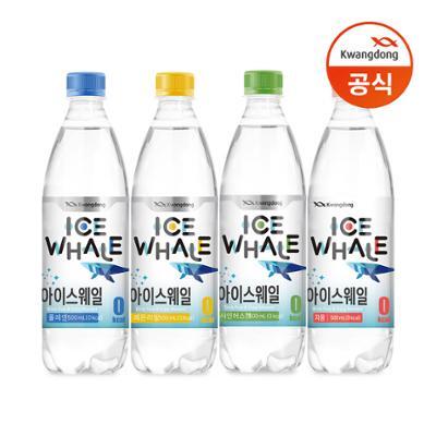 아이스웨일 탄산수 500ml 20+20입 (플레인/레몬라임/샤인머스캣/자몽)