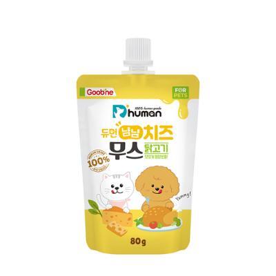 듀먼 냠냠치즈무스 닭고기 80g (1팩/4팩/10팩) 