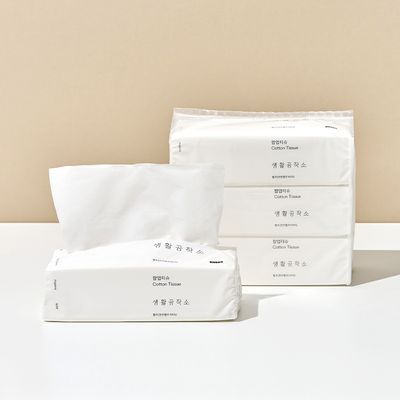 생활공작소 뽑아쓰는 팝업티슈 180매 3팩 2개 (총 6팩)
