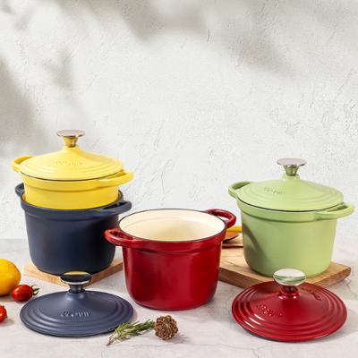 리큅 더치오븐 무쇠밥솥 통주물 밥솥 18cm 4Color