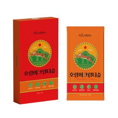 [냉온사우나] 폴라레나 호랑이크림티슈 5매입 