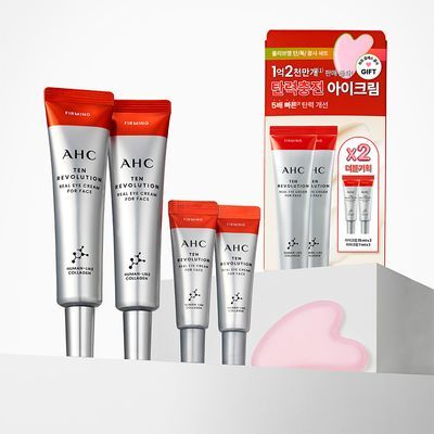 [판매량 1억개 돌파/대용량] AHC 텐 레볼루션 리얼 아이크림 포 페이스 더블 기획