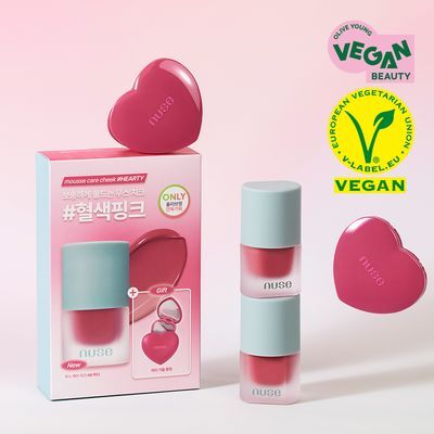 [하티거울 기획] 누즈 무스 케어 치크  단품/기획