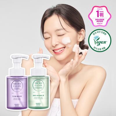 해피바스 마이크로 클린 버블 클렌징폼 300ML(솝베리/딥)