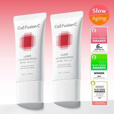 [매끈밀착썬] 셀퓨전씨 레이저 UV 썬스크린 35ml 더블 기획