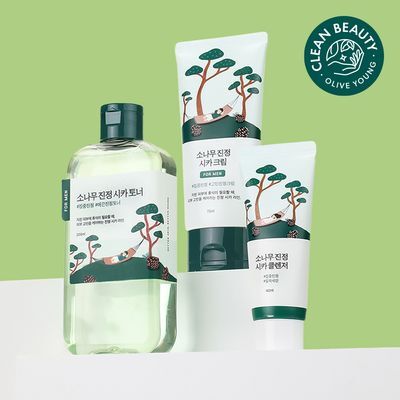 [집중진정] 라운드랩 포 맨 소나무 진정 토너/크림 2종 기획 (+클렌저 40ml 증정 or 토너 대용량 기획)